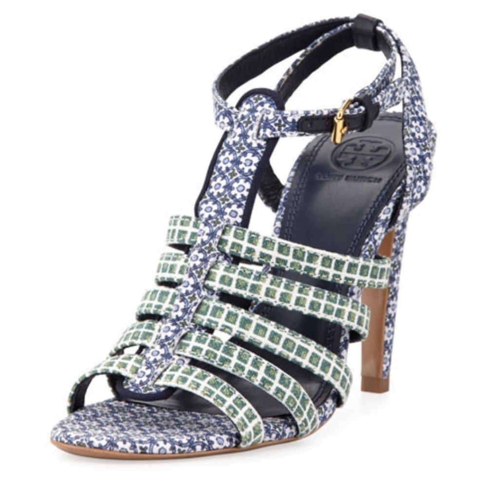 Charlene Printed Heels By Tory Burch